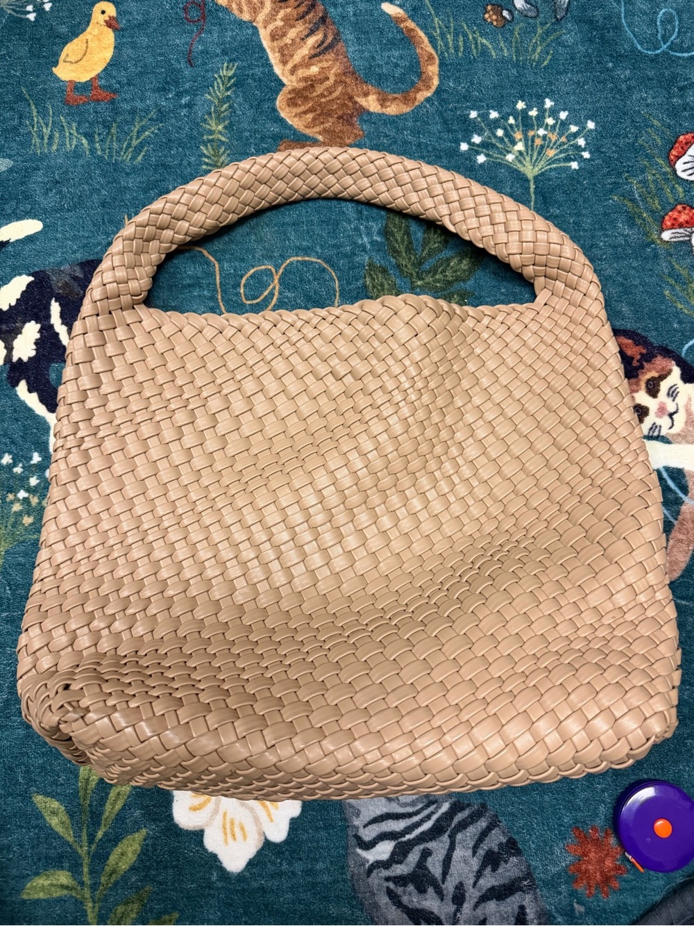 Antik Kraft Woven Shoulder Bag - Tan